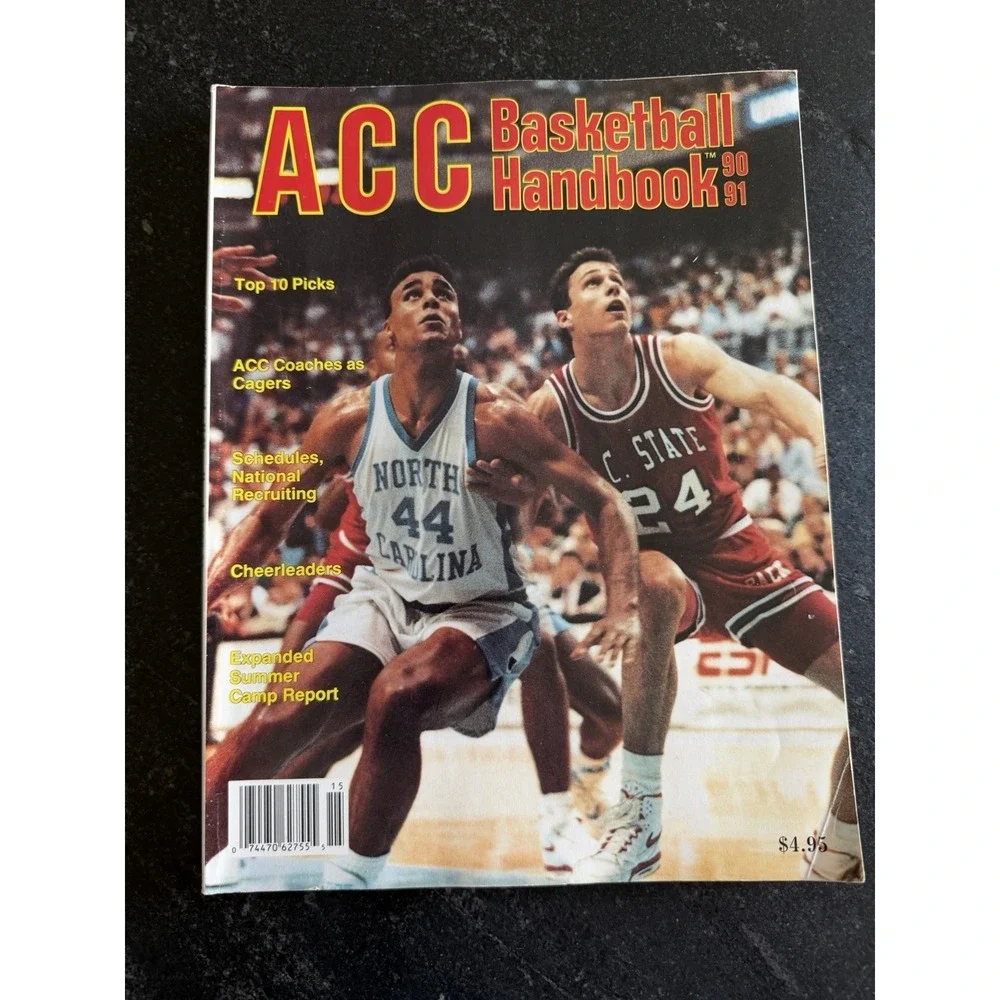 Vtg ACC Basketball Handbooks 1988–1995 Lot (7) UMI NCAA UNC Duke Preseason Guide